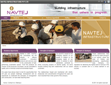 Tablet Screenshot of navtejinfrastructure.com